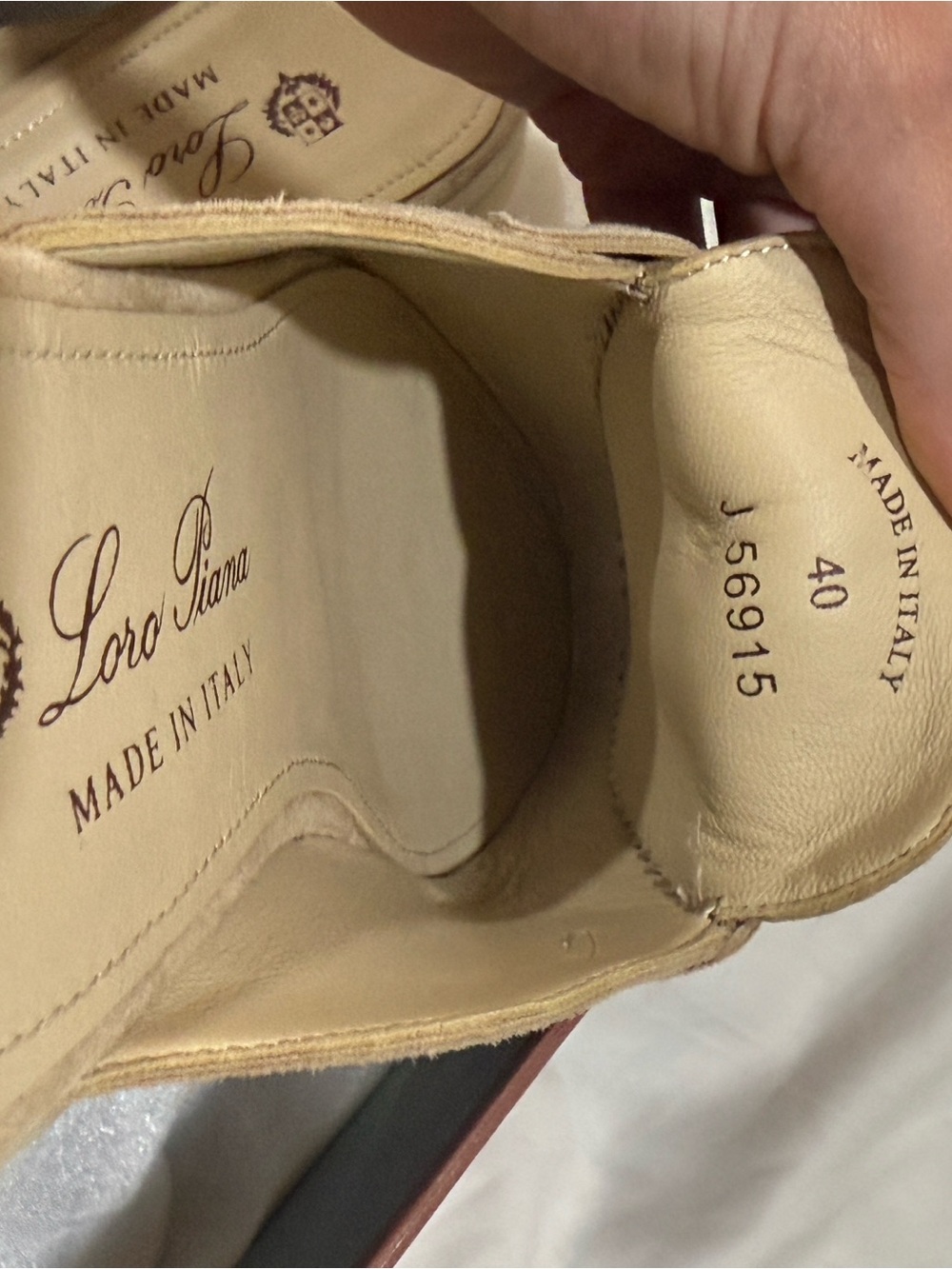 Loro Piana Tan Suede Tassel Backless Loafers - Picture 5 of 5